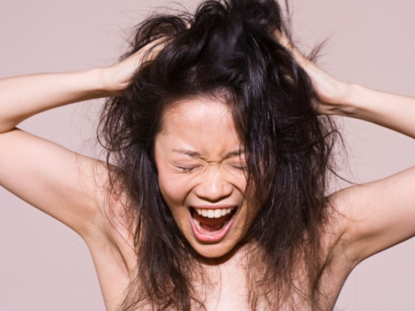 Dry, damaged hair